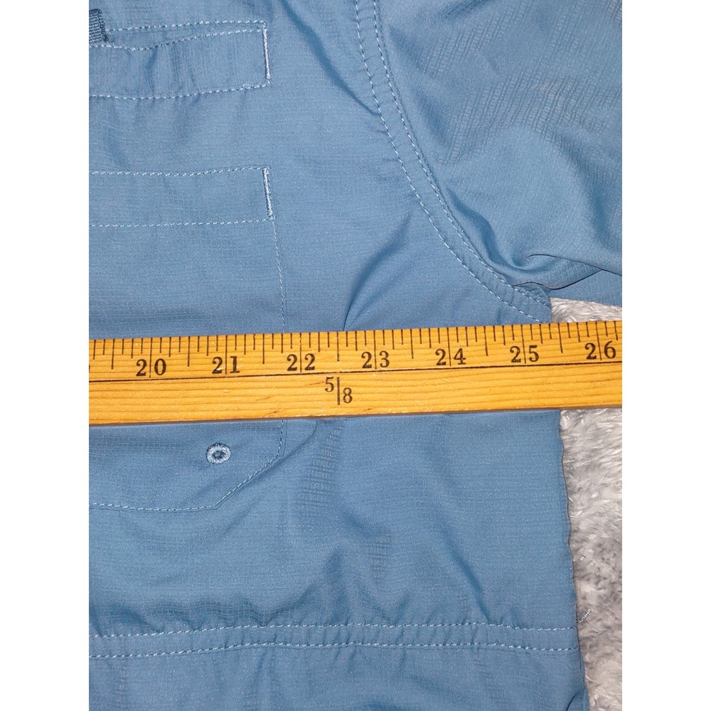 Reel Legends Fishing Shirt Vented Long Sleeve Button Up XXL Blue Outdoor Preppy - Picture 7 of 7